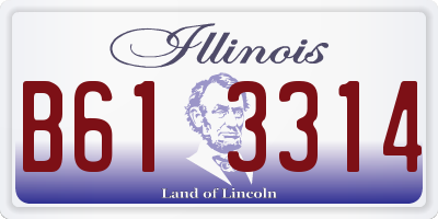 IL license plate B613314