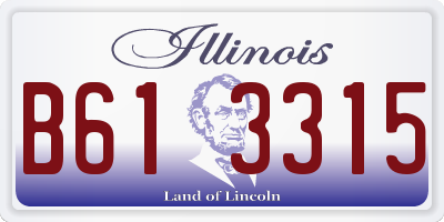 IL license plate B613315