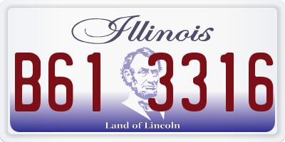 IL license plate B613316