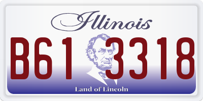 IL license plate B613318