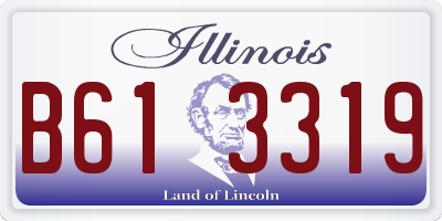 IL license plate B613319