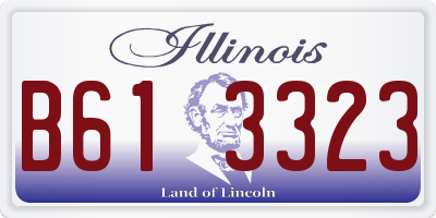IL license plate B613323