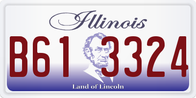 IL license plate B613324