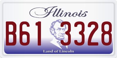 IL license plate B613328