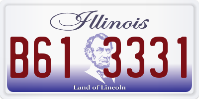 IL license plate B613331
