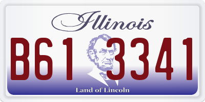IL license plate B613341