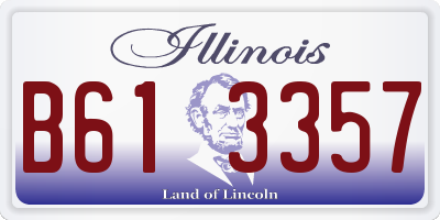 IL license plate B613357