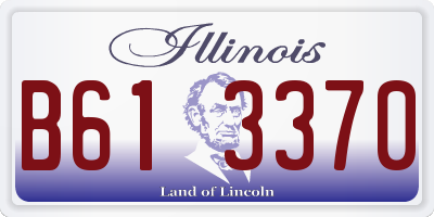 IL license plate B613370