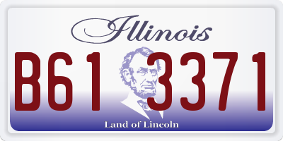IL license plate B613371