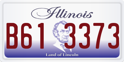 IL license plate B613373