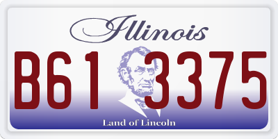 IL license plate B613375