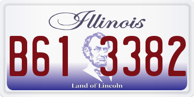 IL license plate B613382