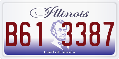 IL license plate B613387
