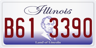 IL license plate B613390