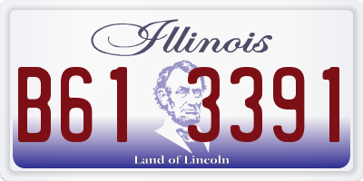 IL license plate B613391