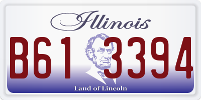 IL license plate B613394