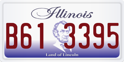 IL license plate B613395