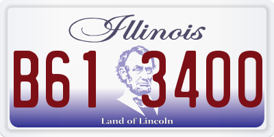 IL license plate B613400