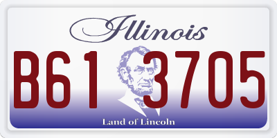 IL license plate B613705