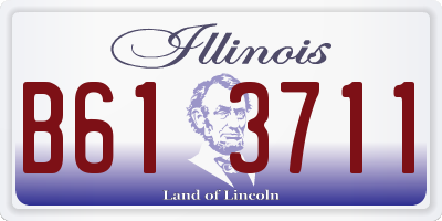IL license plate B613711