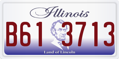 IL license plate B613713