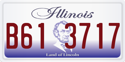 IL license plate B613717