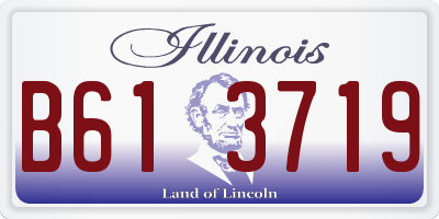 IL license plate B613719