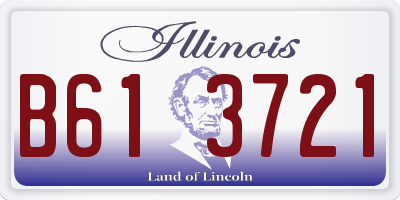 IL license plate B613721