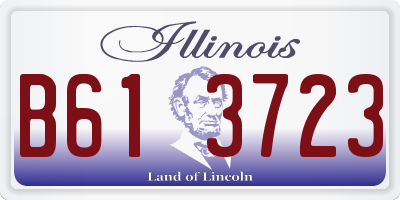 IL license plate B613723