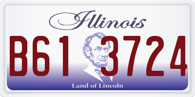 IL license plate B613724