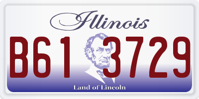 IL license plate B613729