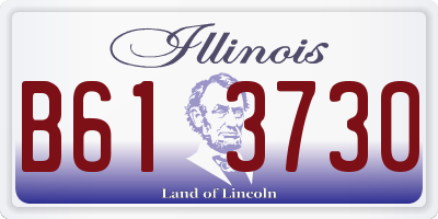 IL license plate B613730