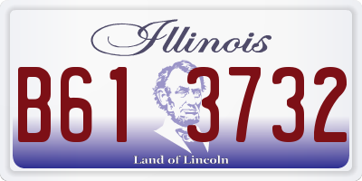IL license plate B613732