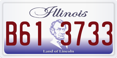 IL license plate B613733