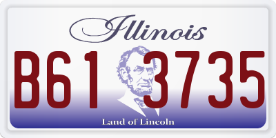 IL license plate B613735