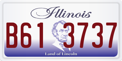 IL license plate B613737