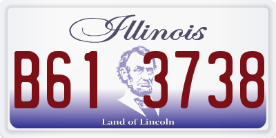 IL license plate B613738