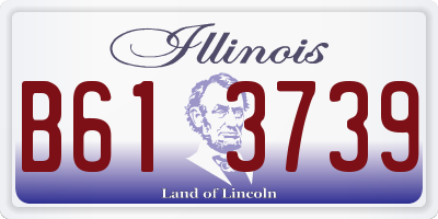 IL license plate B613739