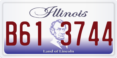 IL license plate B613744