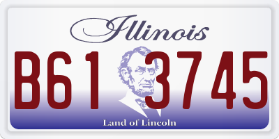 IL license plate B613745