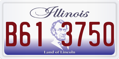 IL license plate B613750