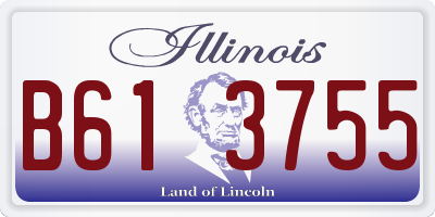 IL license plate B613755