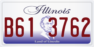 IL license plate B613762