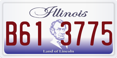 IL license plate B613775