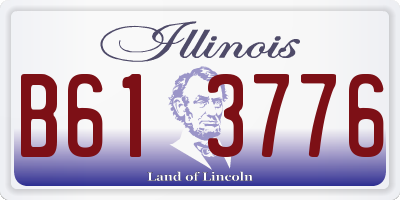 IL license plate B613776
