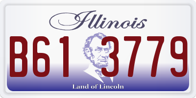 IL license plate B613779