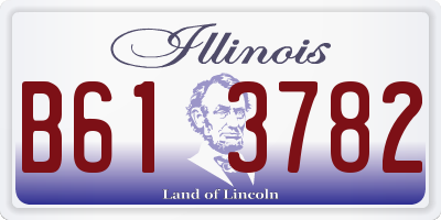 IL license plate B613782