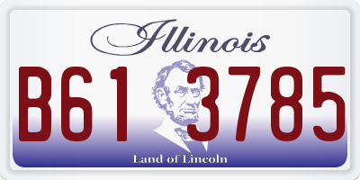 IL license plate B613785