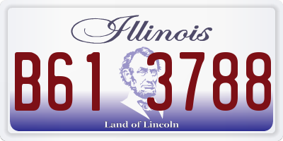 IL license plate B613788