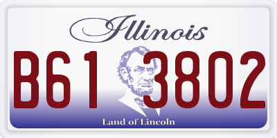 IL license plate B613802
